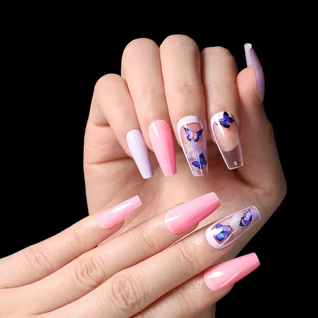 Wearing Nails, Fake Nails, Finished Ballet Nails, Cross Border Transmission For Nail Nails To Wear A43 - Shop at LoveMi