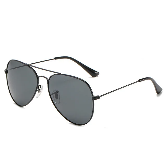 Ultralight Stainless Steel Aviator Sunglasses Black Gray - Shop at LoveMi