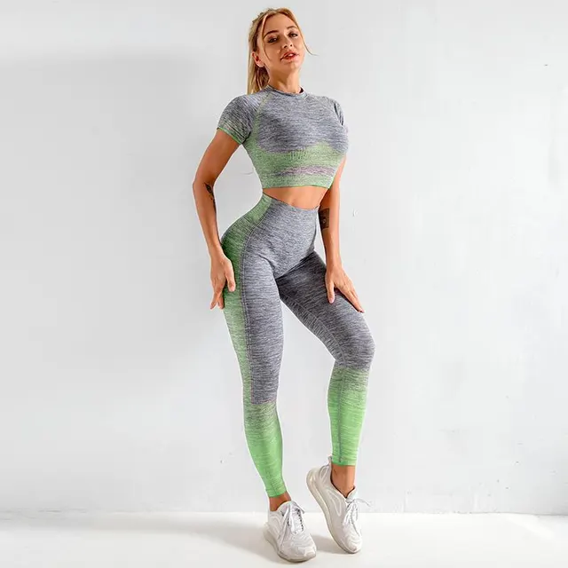 Stretch Tight Sports Hip Buttocks Yoga Pants Green - Shop at LoveMi