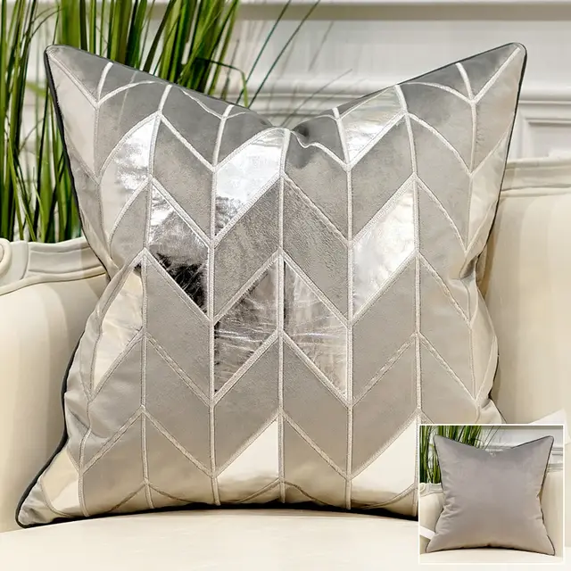 Embroidered Throw Pillow for Modern Light Luxury Sofa H - Shop at LoveMi