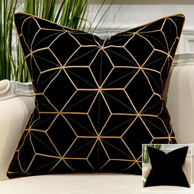 Embroidered Throw Pillow for Modern Light Luxury Sofa O - Shop at LoveMi