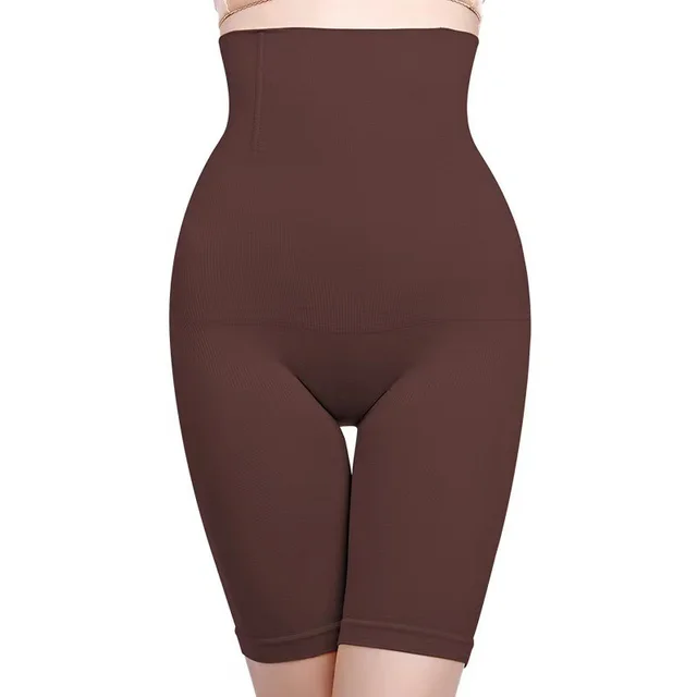 Seamless High Waisted Abdomen And Hip Trousers Brown - Shop at LoveMi