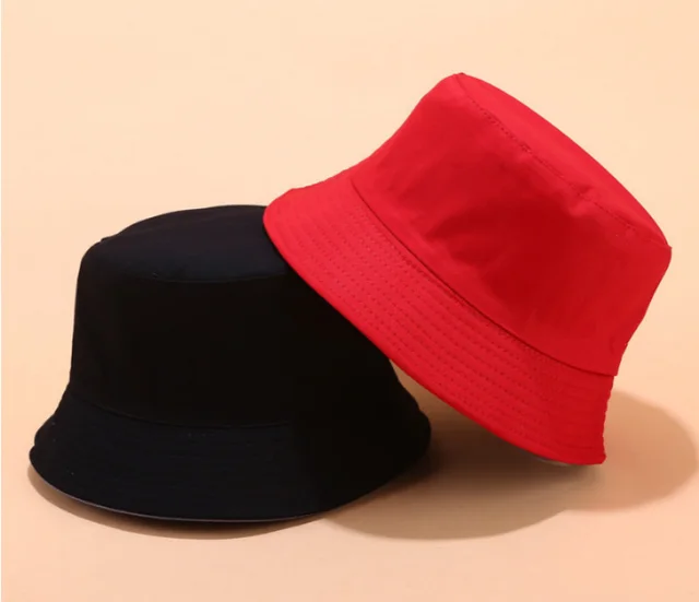 Light Board Double Sided Fisherman Hat Spring And Summer Outing Cotton Sun Hat With Basin Hat On Both Sides Blank Bucket Hat Red - Shop at LoveMi