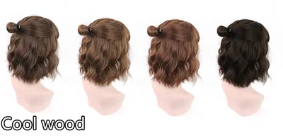 Net Red Full Headgear Style Corn Perm Short Curly Hair Cool Wood - Shop at LoveMi