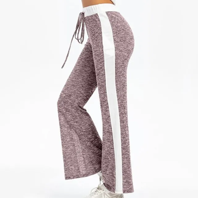 Fashion Loose Lace up Printed Pants Pink - Shop at LoveMi