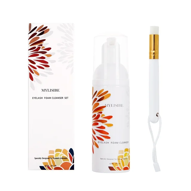 Grafting Eyelash Cleaning Brush Tool Cross Border Soft Eyelash Cleaning Mousse Brush Golden Mousse Set - Shop at LoveMi