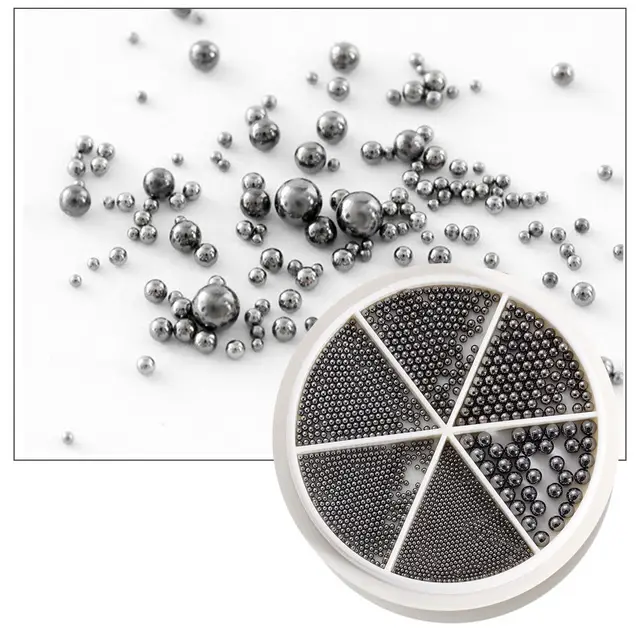 3D Design Rose Gold Silver Jewelry Manicure DIY Decoration Black - Shop at LoveMi