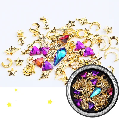 Crystals Stones Charming Mix Nail Art Decoration Rose Jewelry Gel Glitter Decors Tips Decoration - Shop at LoveMi