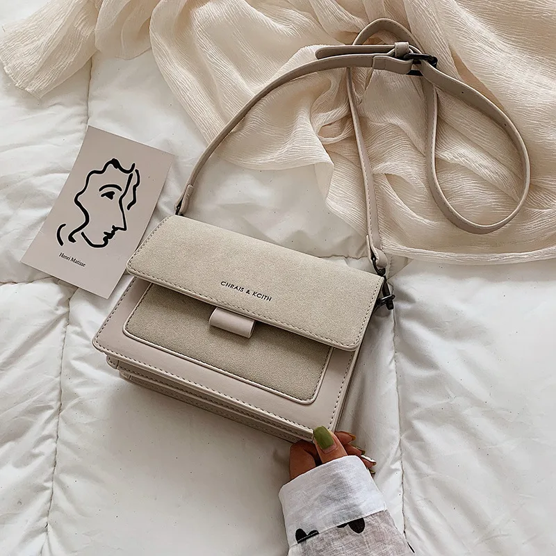 Wide Shoulder Strap Crossbody Bag White - Shop at LoveMi