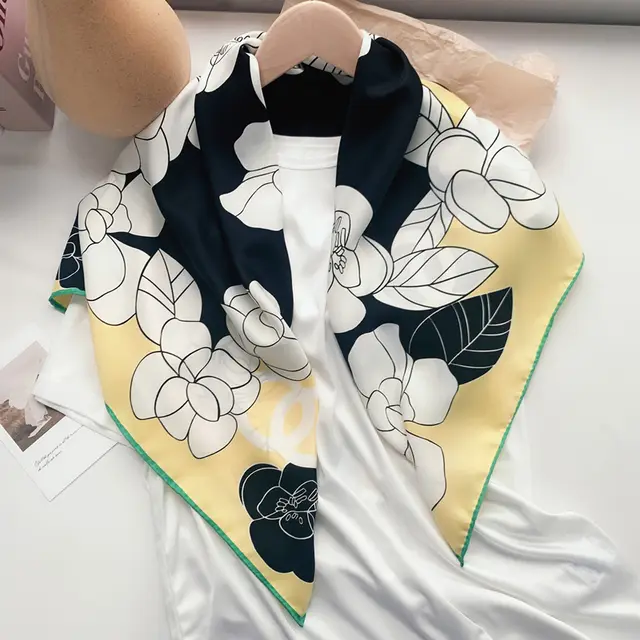 Big Square Scarf Female Spring And Autumn Thin Money Joker Web Celebrity Green - Shop at LoveMi