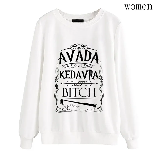Letter Pattern Printing Round Neck Sweater Autumn And Winter White - Shop at LoveMi