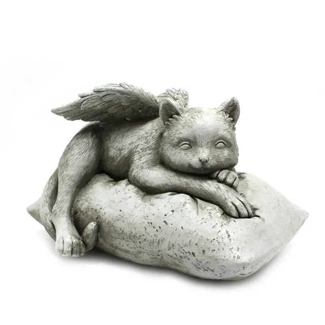 Resin Angel Dog Pet Tombstone Ornament Angel Cat - Shop at LoveMi