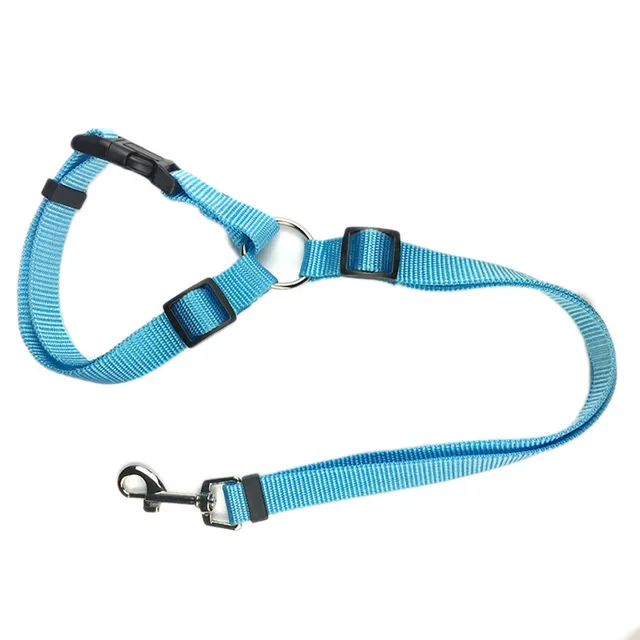 Pet Traction Rope Car Seat Belt Two In One Dual Use Car Blue - Shop at LoveMi