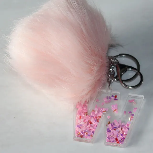 Children'S Letter Keychain Hair Ball W - Shop at LoveMi