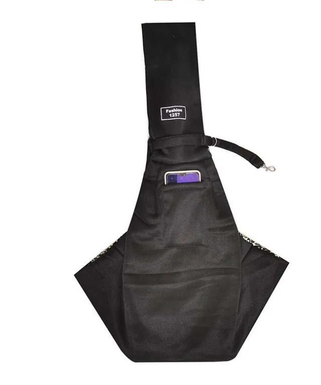 Pet Backpack Dog Bag Go Out Portable Kangaroo Bag Shoulder Diagonal Light Breathable Pet Bag Black - Shop at LoveMi