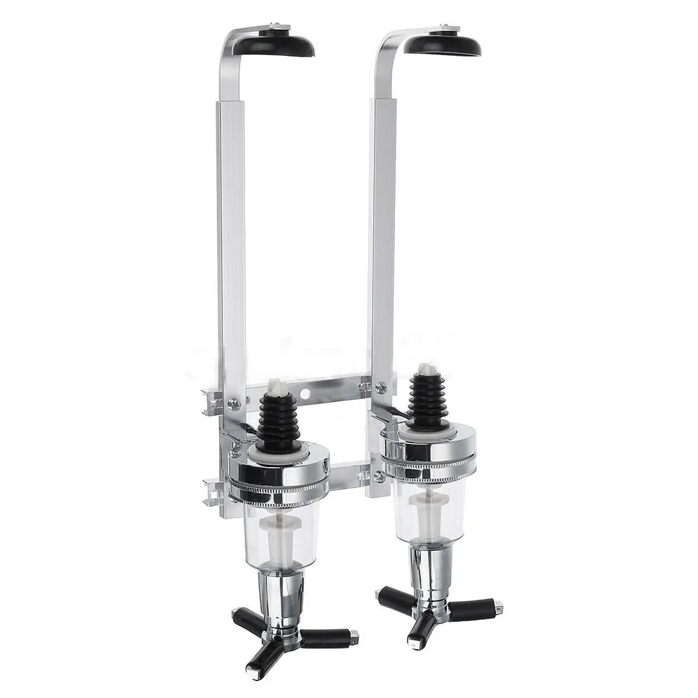 4-head wall-mounted wine pouring rack - 2Bottle