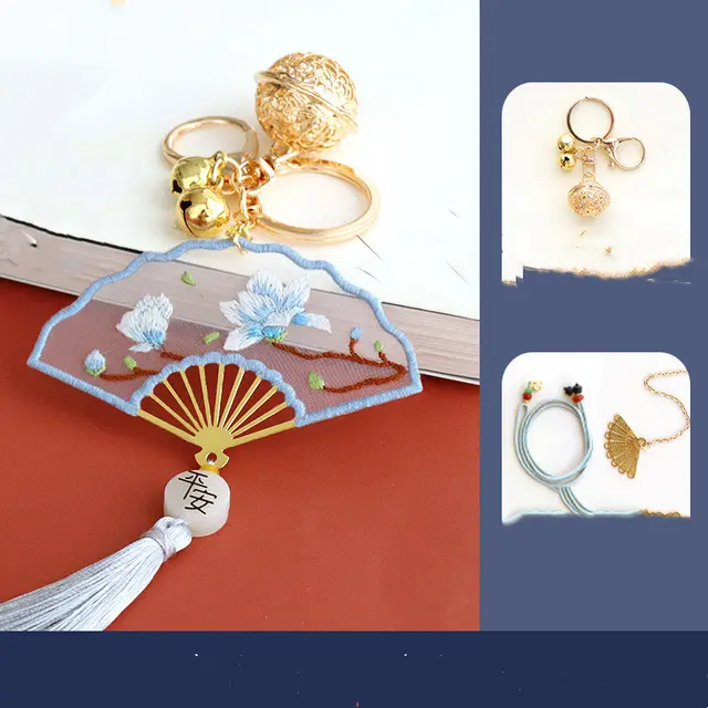 Hand Embroidered Safe Charm DIY Bookmark - Shop at LoveMi