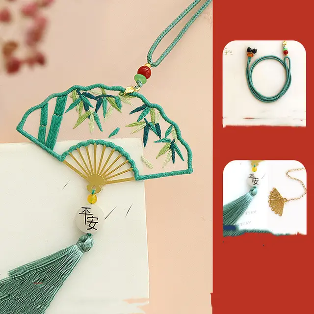 Hand Embroidered Safe Charm DIY Bookmark - Shop at LoveMi