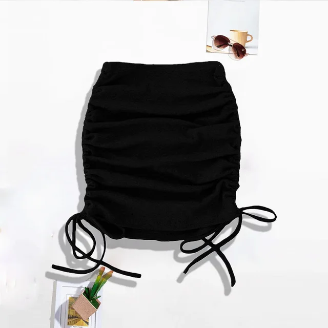Hip Packed Short Skirt Anti Glare Tight Sexy Short Skirt Black - Shop at LoveMi