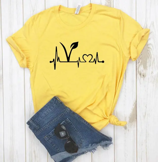 Vegan Ecg European And American Street Short Sleeves Yellow - Shop at LoveMi
