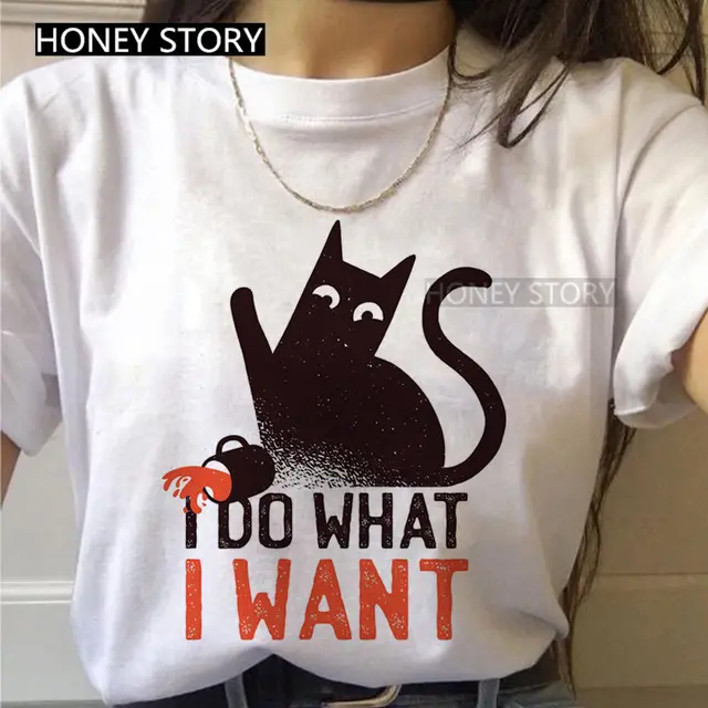 Summer Cute Cartoon Cat Instagram Trend Simple Fashion G - Shop at LoveMi
