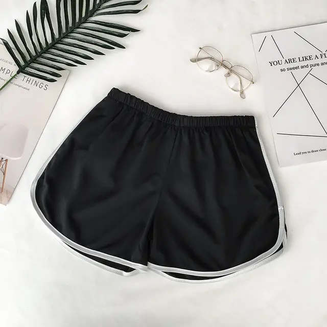 Sports Shorts All match Casual Wide Legs Black - Shop at LoveMi