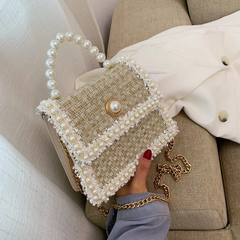 Chain Bag Personalized Girl Messenger Bag Leisure Shoulder Yellow - Shop at LoveMi