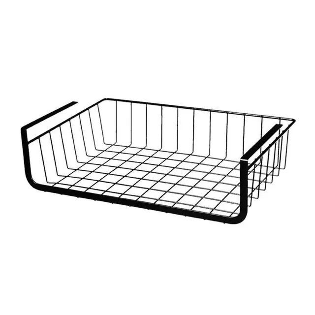 Kitchen Perforation Free Hanging Basket, Multi Layer Stackable Desktop Storage Rack Black D - Shop at LoveMi