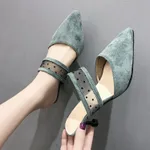 High Heeled Sandals And Thin Heeled Slippers - Green
