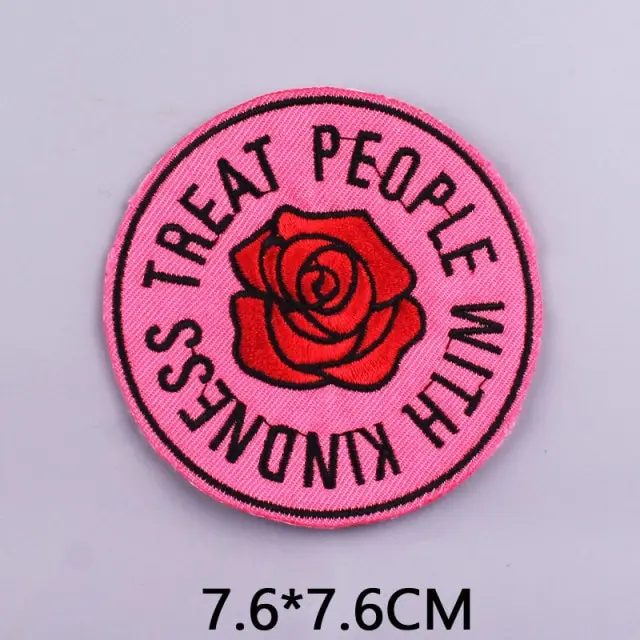 Top T Shirt Accessories Decorative Patch Stickers Pink - Shop at LoveMi