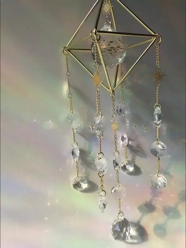 Fantastic window decoration, sunbathing with 63mm crystal pendant 3Style - Shop at LoveMi