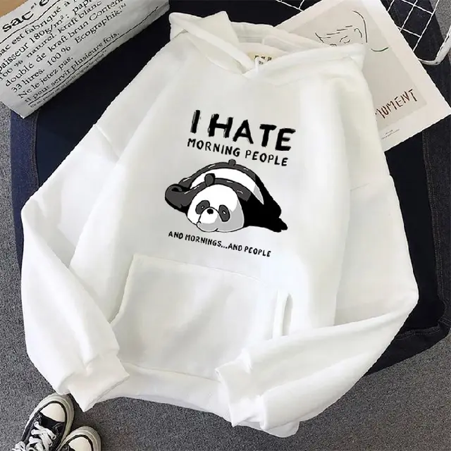 Korean Version Of The Hooded Plus Velvet Sweater White - Shop at LoveMi