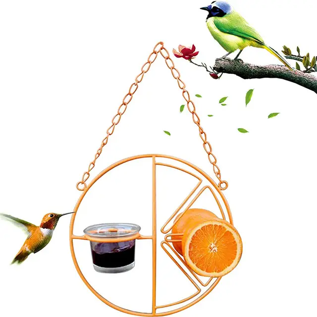 Simple Outdoor Bird Feeding And Water Feeding Orange - Shop at LoveMi