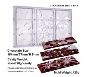 Rectangular Grain Chocolate Mould Irregular Mold - Shop at LoveMi