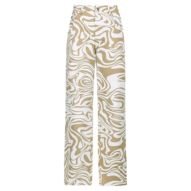 Sports Leisure Loose Straight Leg Pants Trousers Khaki - Shop at LoveMi