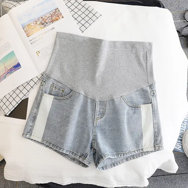 Wear Maternity Shorts, Mothers Wear Thin Denim Belly Lift Maternity Pants During Pregnancy 2 Style - Shop at LoveMi