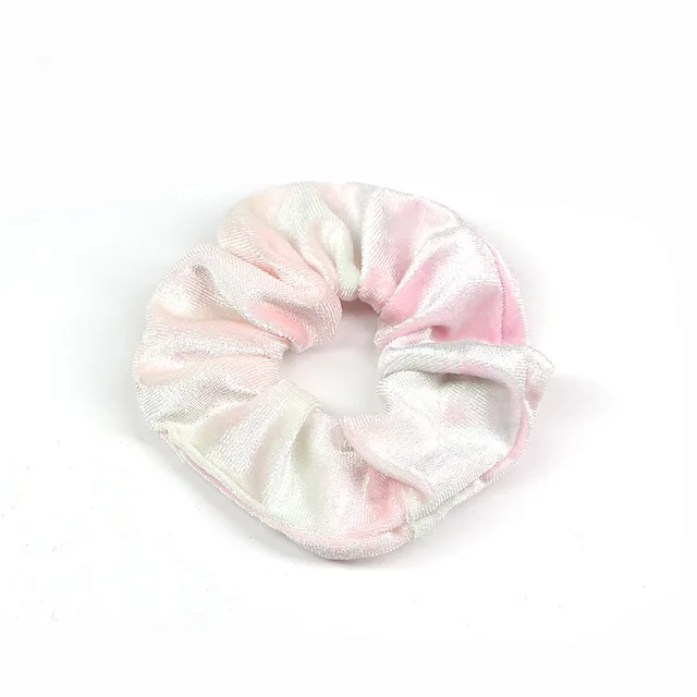 Rainbow Flannel Tie Dye Hair Tie Light Color - Shop at LoveMi