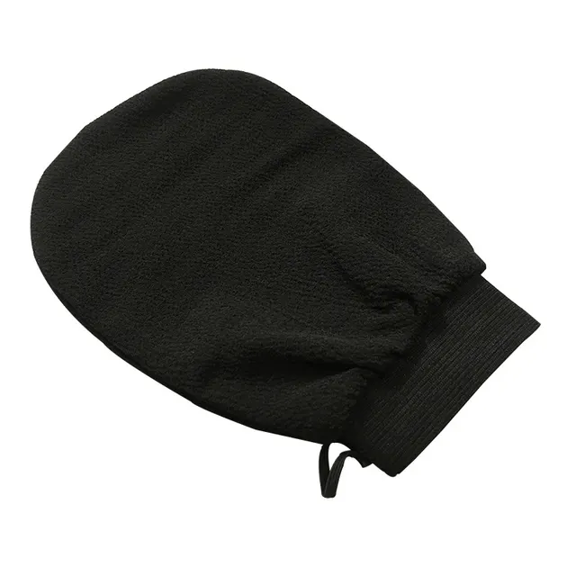 Black Rough Sand Massage Double sided Back Rubbing Bath Towel To Rub Back Black - Shop at LoveMi