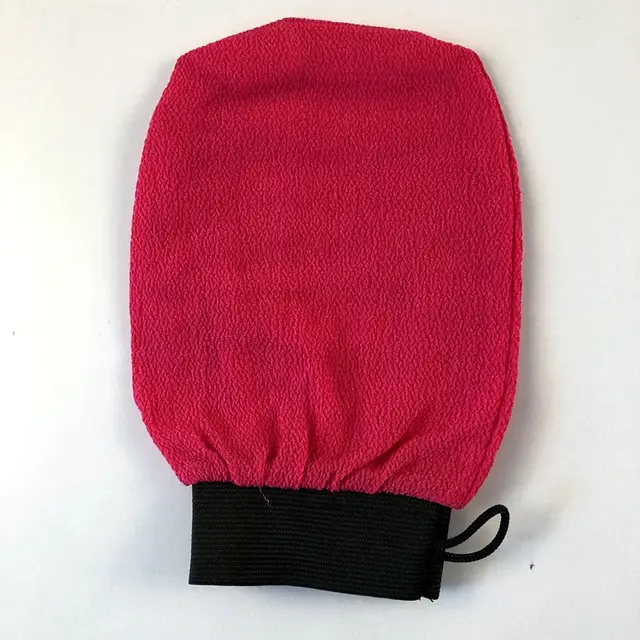 Black Rough Sand Massage Double sided Back Rubbing Bath Towel To Rub Back Rose Red - Shop at LoveMi