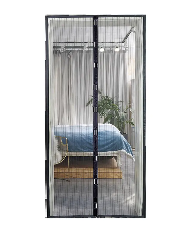 Curtains Automatic Closing Door for Kitchen Magnetic Door Mosquito Net Black - Shop at LoveMi