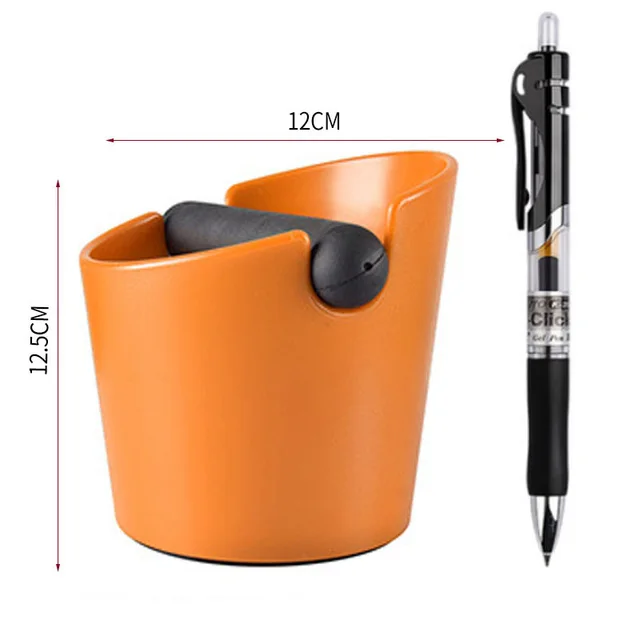 Household Small Powder Grounds Container Ground Coffee Knocking Ground Bucket Non Slip Orange - Shop at LoveMi