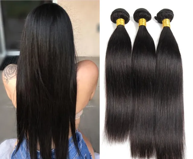 Hair Weave Black Synthetic Hair Straight Hair St 14Inch100G - Shop at LoveMi