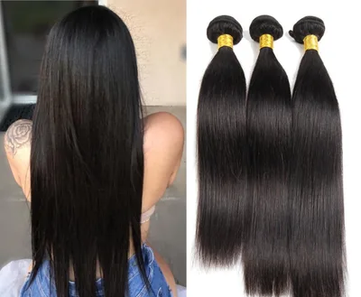 Hair Weave Black Synthetic Hair Straight Hair St 22Inch100G - Shop at LoveMi