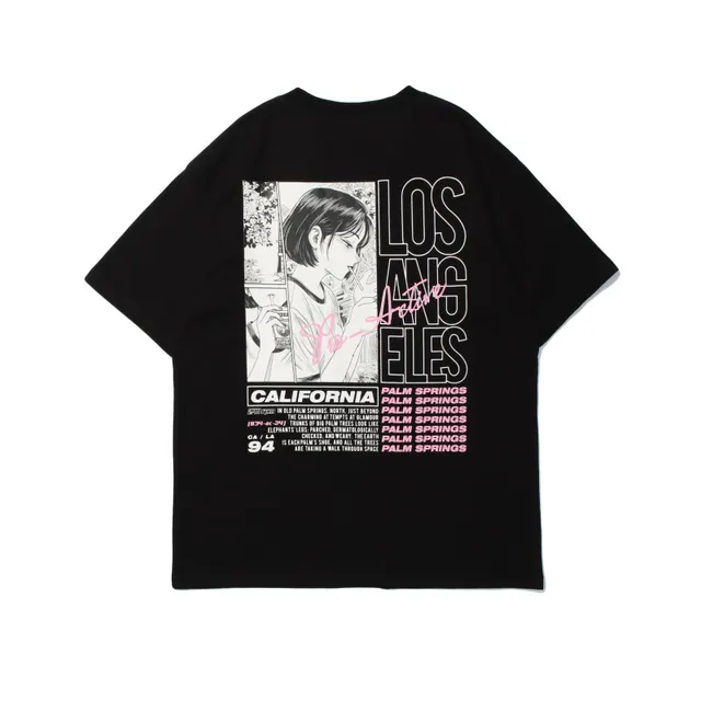 Anime Cartoon Print Loose Boyfriend Blouse Anime Cartoon Print Loose Boyfriend Blouse Black - Shop at LoveMi