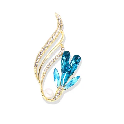 Diamond Butterfly Cartoon Pearl Brooch 7 Style - Shop at LoveMi