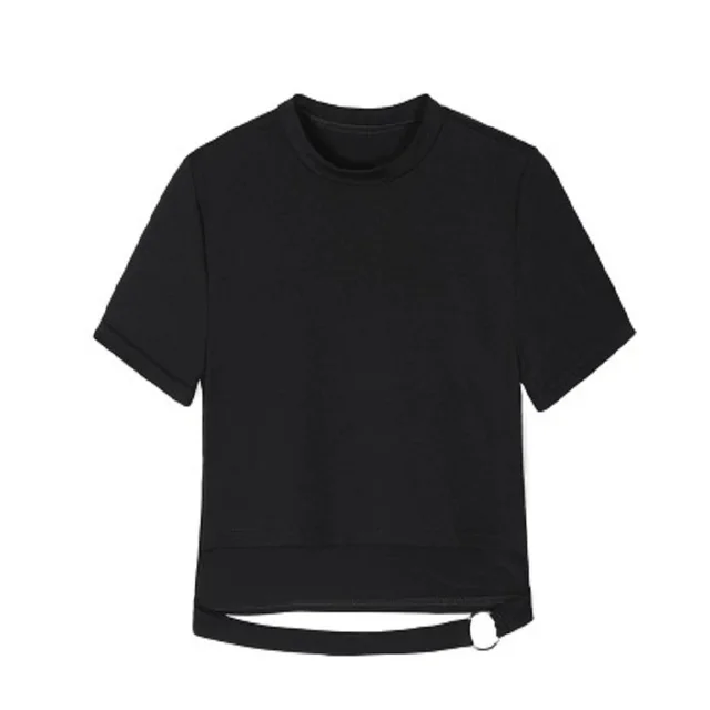 Trendy Hip Hop Ins High Waist Slim Sexy Jump Di Irregular Half Length Suit Skirt Ring Top - Shop at LoveMi