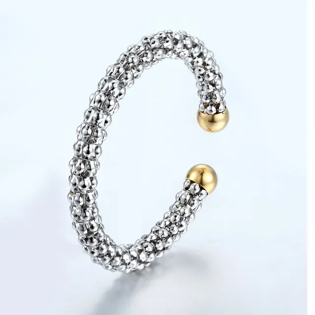 Korean Fashion New Style Bracelet Good Quality Stainless Steel Gold Plated Hollow Mesh Bracelet Silver And Gold - Shop at LoveMi