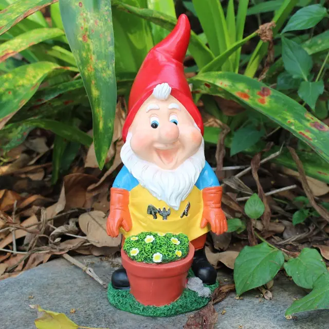 Creative Dwarf Ornament Resin Crafts Outdoor Statue Flower Pot Furnishings Decoration for Home Garden Courtyard WK Colorful - Shop at LoveMi
