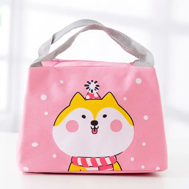 Lunch Box Bag Portable Bento Lunch Bag Fresh Keeping Oxford Cloth Picnic Bag Shiba Inu - Shop at LoveMi