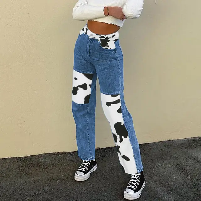 Fashionable Street Straight Casual Pants Blue - Shop at LoveMi